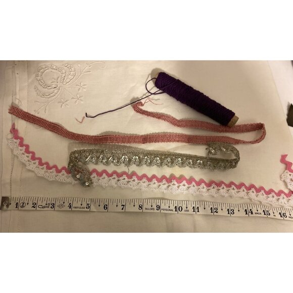 Junk Journal Supplies New Fabric Paper Ephemera Trims 1/2 lb. Multi Color 25426 - Picture 3 of 3